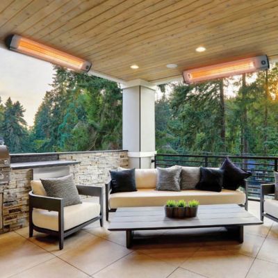 Image showing 9 th Heat Storm Weatherproof Infrared Electric Heater with Wi-Fi, 200 sq. ft., 20,000 BTU