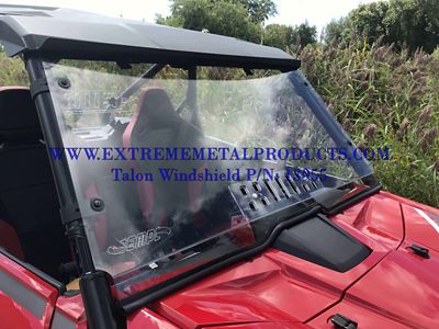 Extreme Metal Products Vented Hard Coat Windshield for Honda Talon