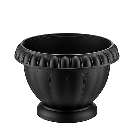 Red Shed Small Plastic Urn, Black