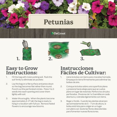 Image showing 5 th DeGroot Bag O'Blooms Petunias Seeds with Saddle Bag