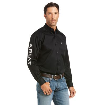 Ariat Men's Casual Series Team Logo Fitted Long Sleeve Western Shirt