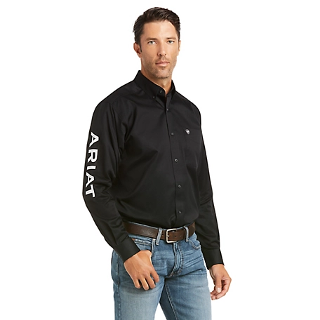 Ariat Men's Casual Series Team Logo Fitted Long Sleeve Western Shirt
