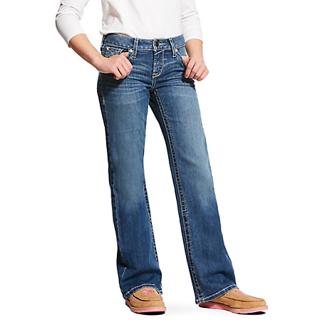 Ariat Girls' Real Whipstitch Bootcut Jeans