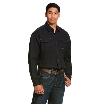 Ariat Men's Rebar Made Tough DuraStretch Long Sleeve Work Shirt