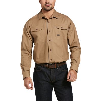 Ariat Men's Rebar Made Tough DuraStretch Long Sleeve Work Shirt