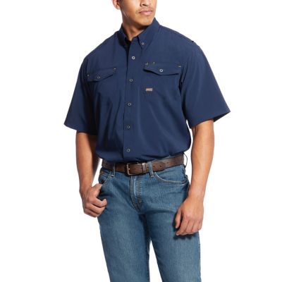 Ariat Men's VentTEK DuraStretch Rebar Made Tough Short-Sleeve Work Shirt