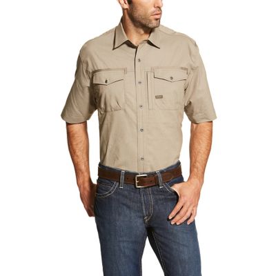 Ariat Men's Short-Sleeve Rebar Workman Work Shirt at Tractor