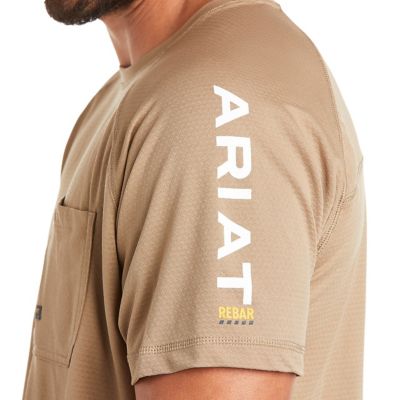 Image showing 3 th Ariat Men's Rebar Heat Fighter Short-Sleeve Work T-Shirt