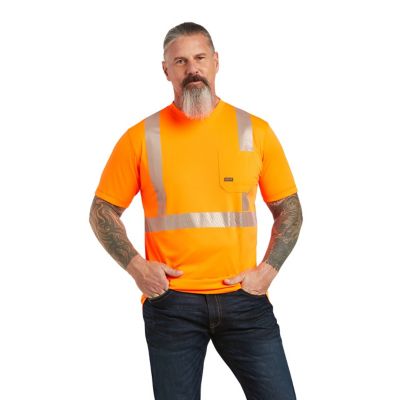 Ariat Men's Short-Sleeve Rebar Hi-Vis ANSI Work T-Shirt