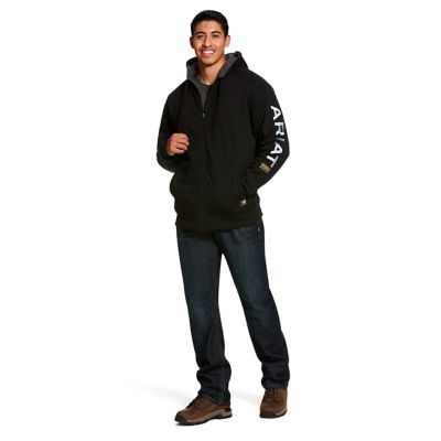 Image showing  Men's Rebar All-Weather Full-Zip Work Hoodie