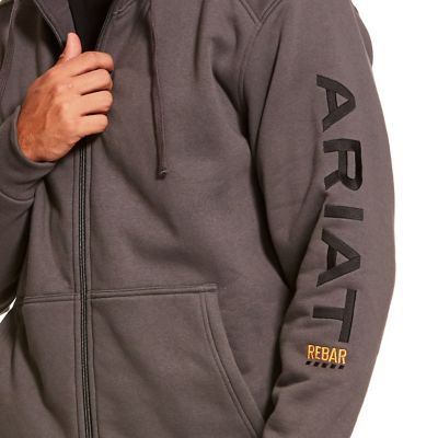 Image showing  Men's Rebar All-Weather Full-Zip Work Hoodie