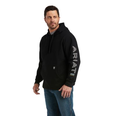 Image showing  Men's Rebar Roughneck Pullover Work Hoodie, Black