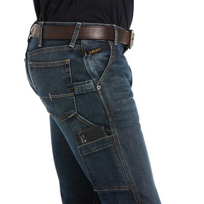 Image showing  Men's Slim Fit Natural-Rise Rebar M7 DuraStretch Workhorse Straight Leg Work Jeans