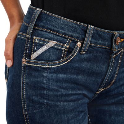 Image showing 3 th Ariat Women's Stretch Fit Perfect-Rise Rebar Riveter Straight Leg Work Jeans