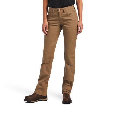 Ariat Women's Stretch Fit Perfect-Rise Rebar DuraStretch Made Tough Double Front Work Pants