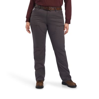 Ariat Women's Stretch Fit Perfect-Rise Rebar DuraStretch Made Tough Double Front Work Pants