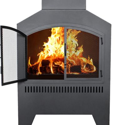 Image showing  Outdoor Wood-Burning Fireplace