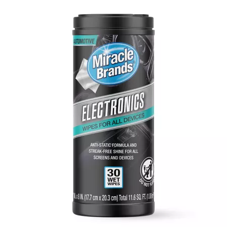 Miracle Brands MiracleWipes Auto Electronics 30 ct Glass Cleaner