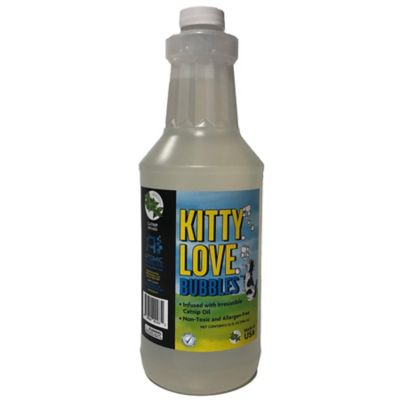 JVR Enterprises Catnip Scented Kitty Love Bubbles for Cats, 32 oz. Refill Bottle