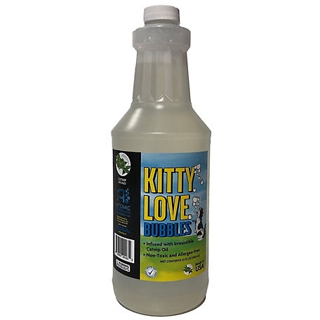 JVR Enterprises Catnip Scented Kitty Love Bubbles for Cats, 32 oz. Refill Bottle