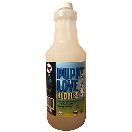 JVR Enterprises Bacon Scented Puppy Love Bubbles for Dogs, 32 oz. Refill Bottle