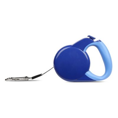 L'chic Beamer LED Retractable Dog Leash, Blue/Sky Blue