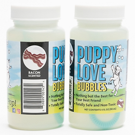 JVR Enterprises Puppy Love Bubbles: 2 Pack Bacon Scented - 4oz. Bottles