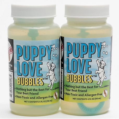 JVR Enterprises Puppy Love Bubbles: 2 Pack Peanut Butter Scented - 4oz. Bottles