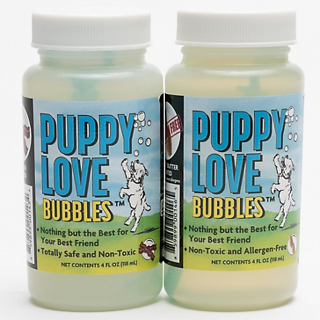 JVR Enterprises Puppy Love Bubbles: 2 Pack Combo - Bacon & Peanut Butter Scented, 4 oz