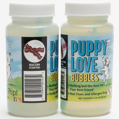 Image showing  Puppy Love Bacon and Peanut Butter Scented Bubbles for Dogs, 4 oz., 2-Pack
