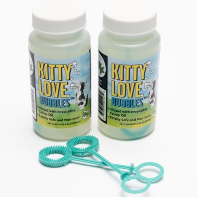 Image showing  Kitty Love Bubbles: 2 Pack Catnip Scented - 4oz Bottles