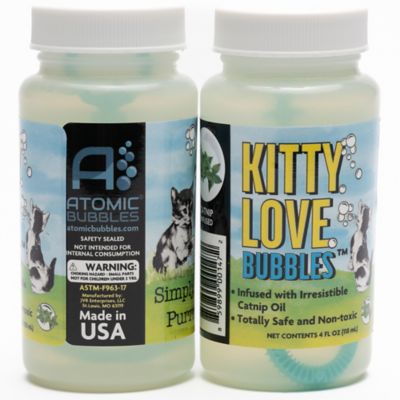 Image showing  Kitty Love Bubbles: 2 Pack Catnip Scented - 4oz Bottles