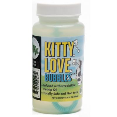 Image showing  Kitty Love Bubbles: 2 Pack Catnip Scented - 4oz Bottles