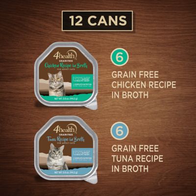 Image showing  Adult Chicken/Tuna Recipe Wet Cat Food Variety pk., 3.5 oz., Pack of 12 Trays