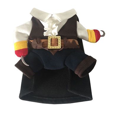 Image showing 3 th Pet Life Captain Snuggles' Pirate Pet Dog Costume Uniform