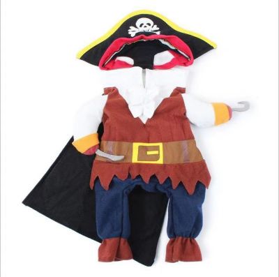Image showing 6 th Pet Life Captain Snuggles' Pirate Pet Dog Costume Uniform