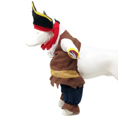 Image showing  Captain Snuggles' Pirate Pet Dog Costume Uniform