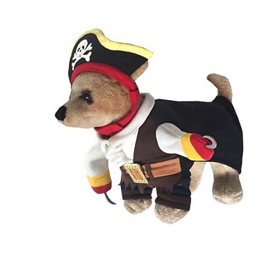 Image showing  Captain Snuggles' Pirate Pet Dog Costume Uniform