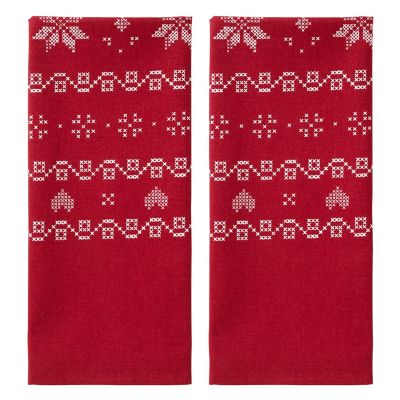 SKL Home Snowflake Winter Dish Towel Set, 2 pk.