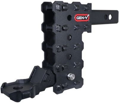 GEN-Y Hitch 2 in. Shank 7K lb. Capacity PHANTOM-X Hitch with GH-13051X Platinum Ball Mount, 7 in. Drop, .7K lb. Tongue