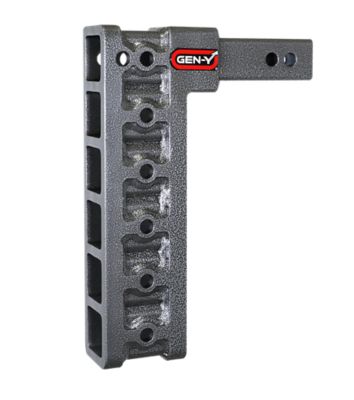 GEN-Y Hitch 2 in. Shank 10K lb. Capacity Mega-Duty Hitch, 12.5 in. Drop, 1.5K Tongue Weight, GH-0100 Stabilizer Kit Recommended