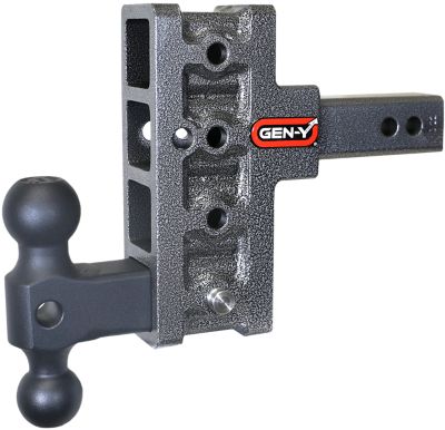 GEN-Y Hitch 2 in. Shank 10K lb. Capacity Mega-Duty Hitch with GH-031 Versa-Ball, 5 in. Offset Drop, 1.5K Tongue Weight