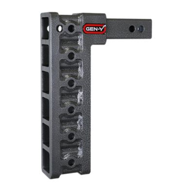 GEN-Y Hitch 2 in. Shank 16K lb. Capacity Mega-Duty Hitch, 12.5 in. Drop, 2K lb. Tongue, GH-0100 Stabilizer Kit Recommended