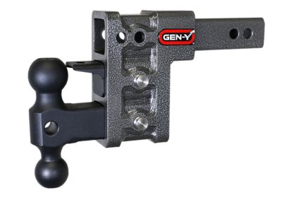 GEN-Y Hitch 2 in. Shank 10K lb. Capacity Mega-Duty Hitch with GH-031 Versa-Ball and GH-032 Pintle Lock, 5 in. Drop, 1.5K Tongue