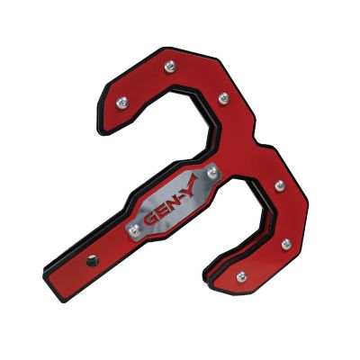 GEN-Y Hitch Hulk 2.0 16K Tow Hook 2 in. Shank Black/Red, GH-0069-R