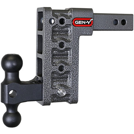 GEN-Y Hitch 2 in. Shank 16K lb. Capacity Mega-Duty Hitch with GH-051 Versa-Ball, 7.5 in. Drop, 2K lb. Tongue Weight