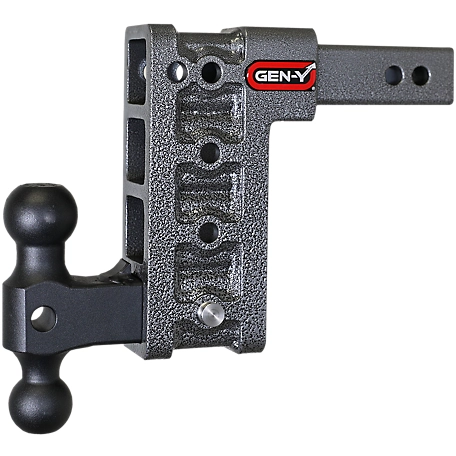GEN-Y Hitch 2 in. Shank 16K lb. Capacity Mega-Duty Hitch with GH-051 Versa-Ball, 7.5 in. Drop, 2K lb. Tongue Weight