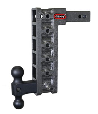 GEN-Y Hitch 2 in. Shank Mega-Duty Hitch with Versa-Ball and Stabilizer Kit, 12.5 in. Drop, 1,500 lb. Capacity