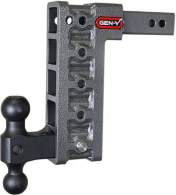 GEN-Y Hitch 2 in. Shank 16K lb. Capacity Mega-Duty Hitch with GH-051 Versa-Ball, 10 in. Drop, 2K lb. Tongue Weight