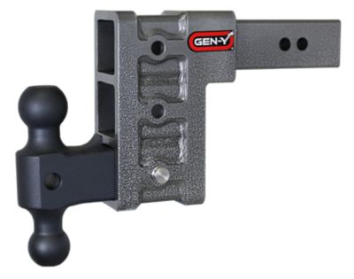 GEN-Y Hitch 2.5 in. Shank 21K lb. Capacity Mega-Duty Hitch with GH-061 Versa-Ball, 6 in. Drop, 3K lb. Tongue Weight